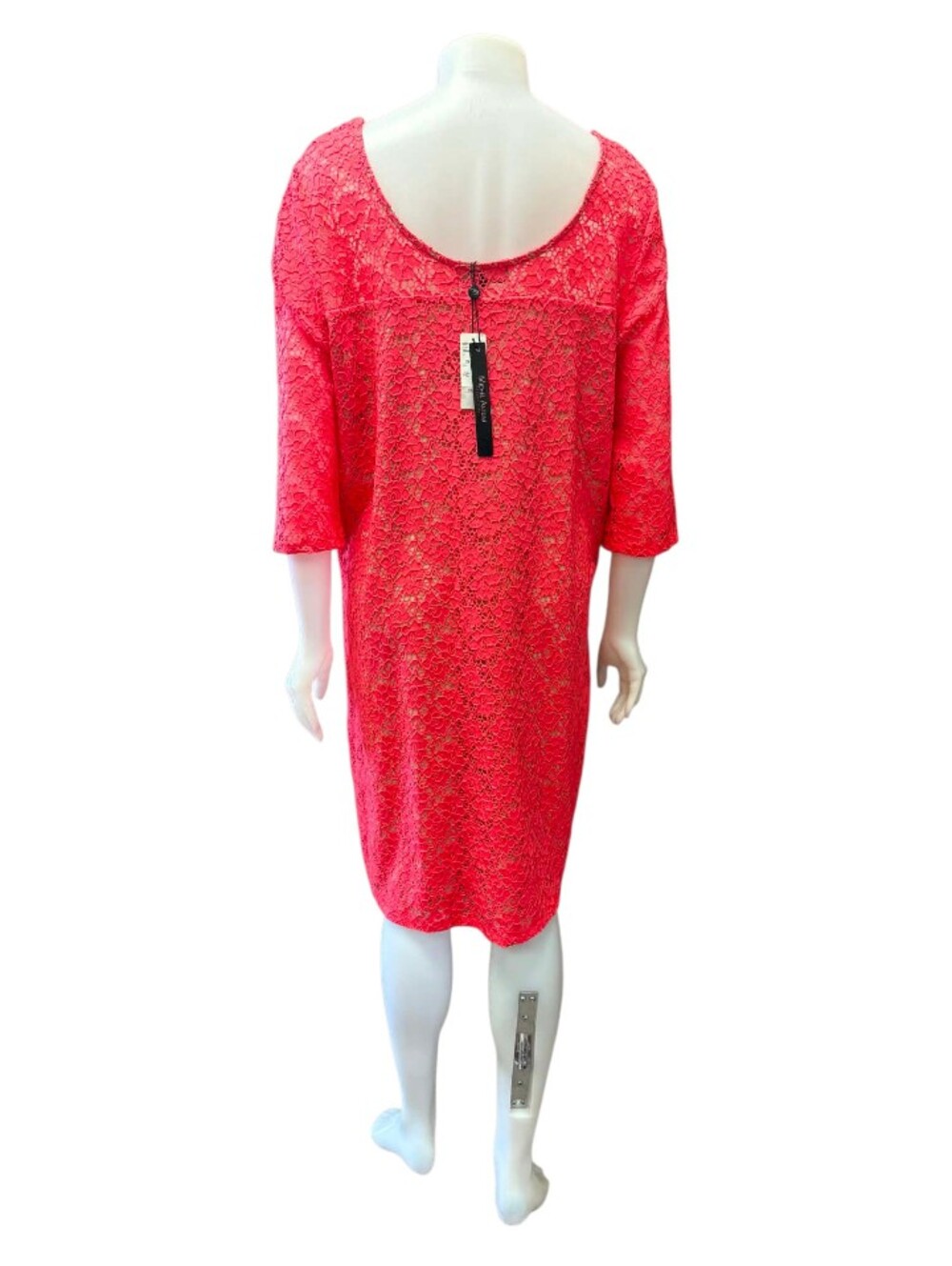 Addition Elle Michel Antoni Coral Lace Dress Size 2X NWT Midi